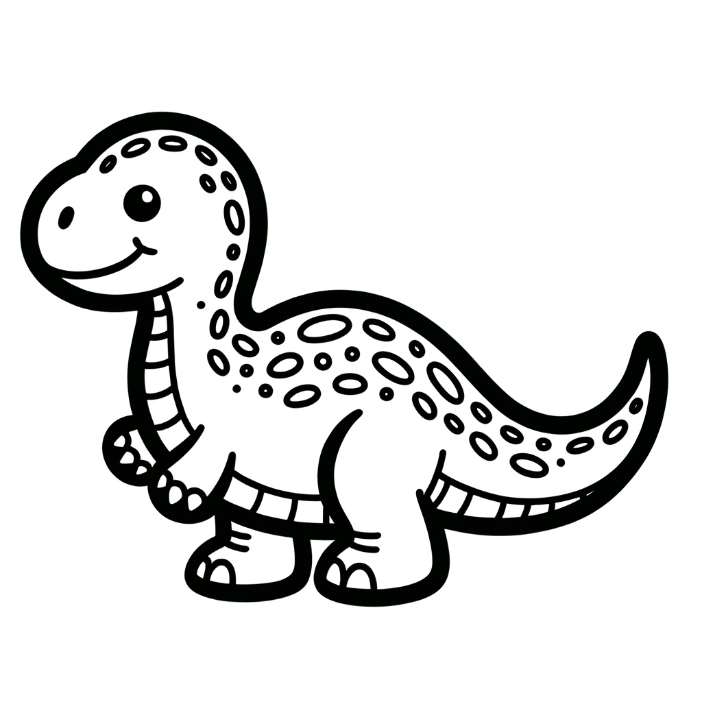 Ausmalbild Dinosaurier PDF zum Ausdrucken