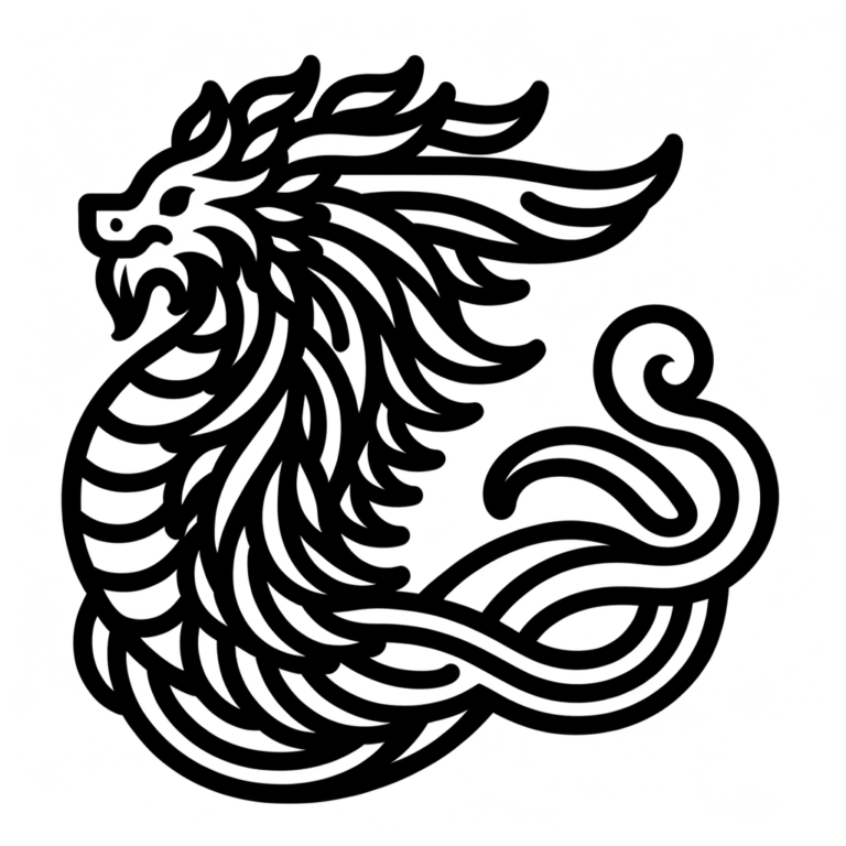  Foto zu Ausmalbild Fabelwesen PDF zum Ausdrucken - Meine-Malvorlage.de 