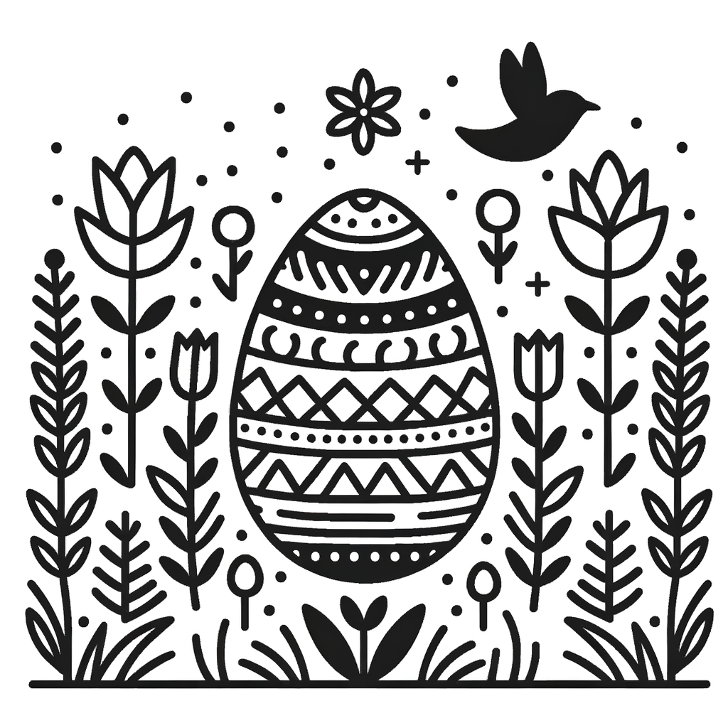 Ausmalbild Ostern PDF zum Ausdrucken