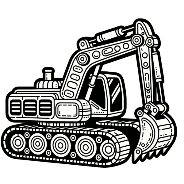  Foto zu Bagger PDF zum Ausdrucken - Meine-Malvorlage.de 