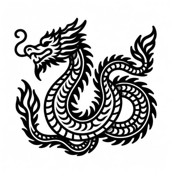  Drache Ausmalbild zum PDF Download - Meine-Malvorlage.de Motiv 