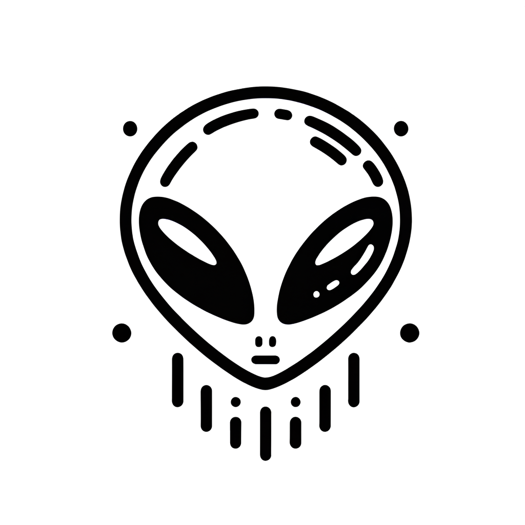 Druckvorlage Alien als PDF