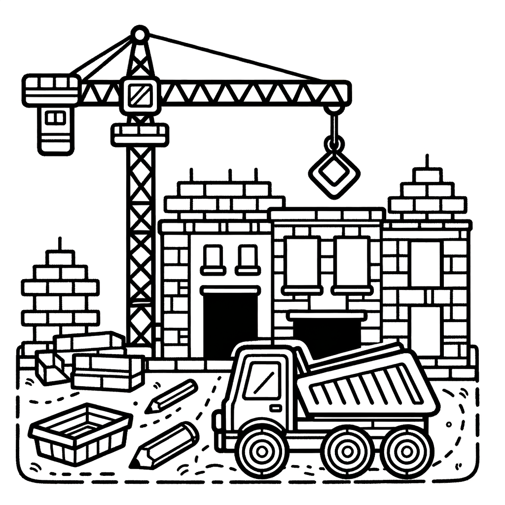 Druckvorlage Baustelle als PDF