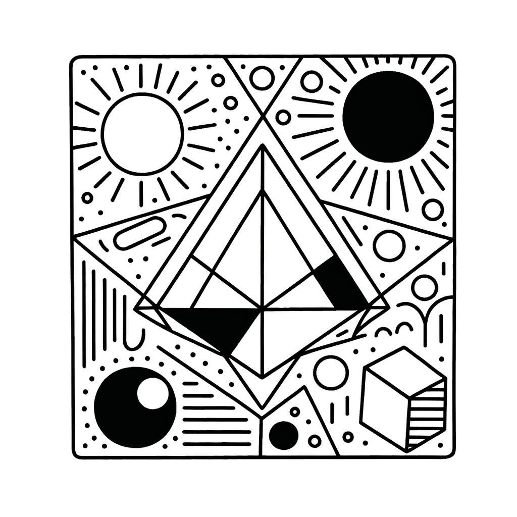 Druckvorlage Geometrische Form als PDF