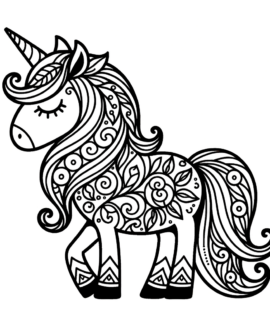 Einhorn Ausmalbilder zum Drucken