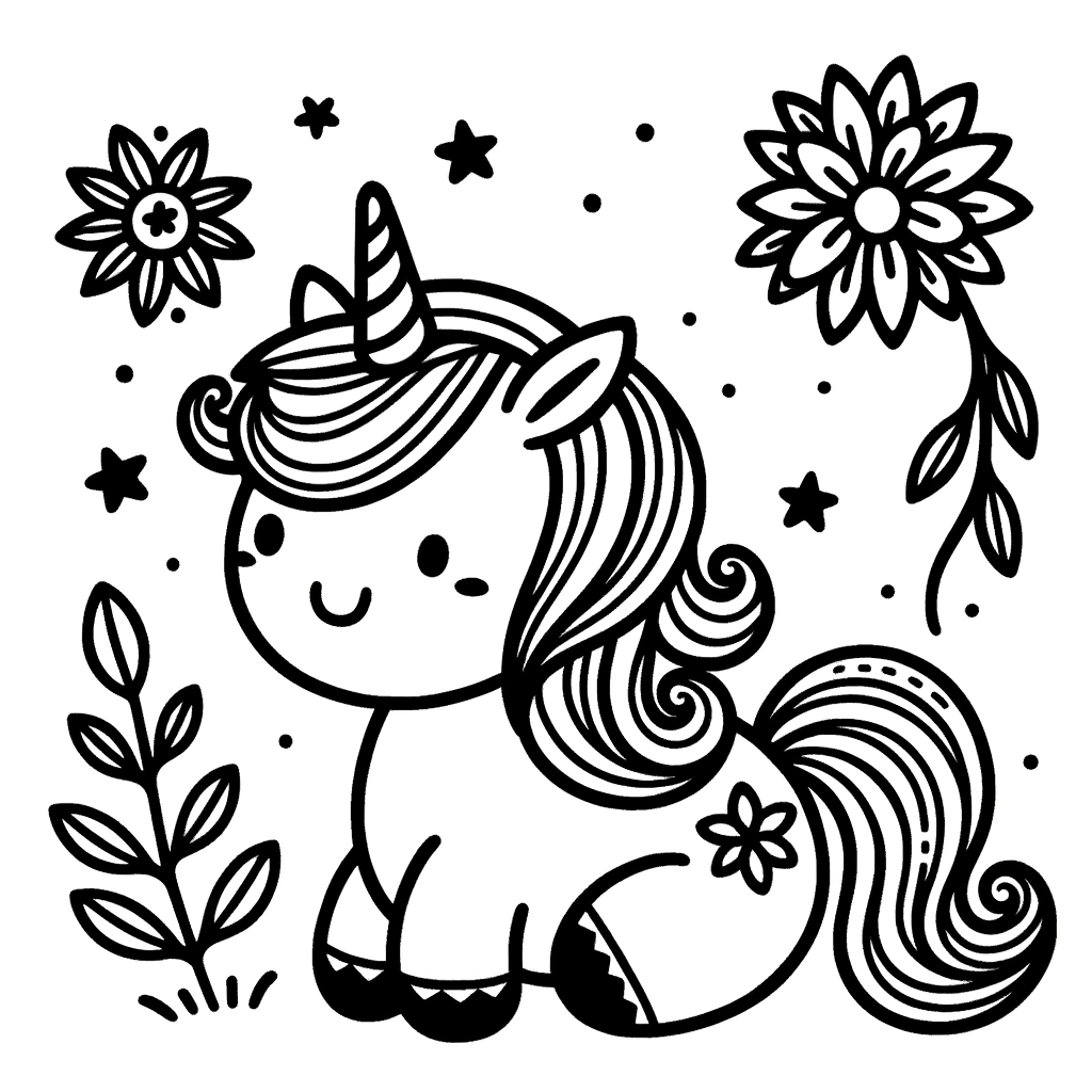 Einhorn PDF zum Ausdrucken