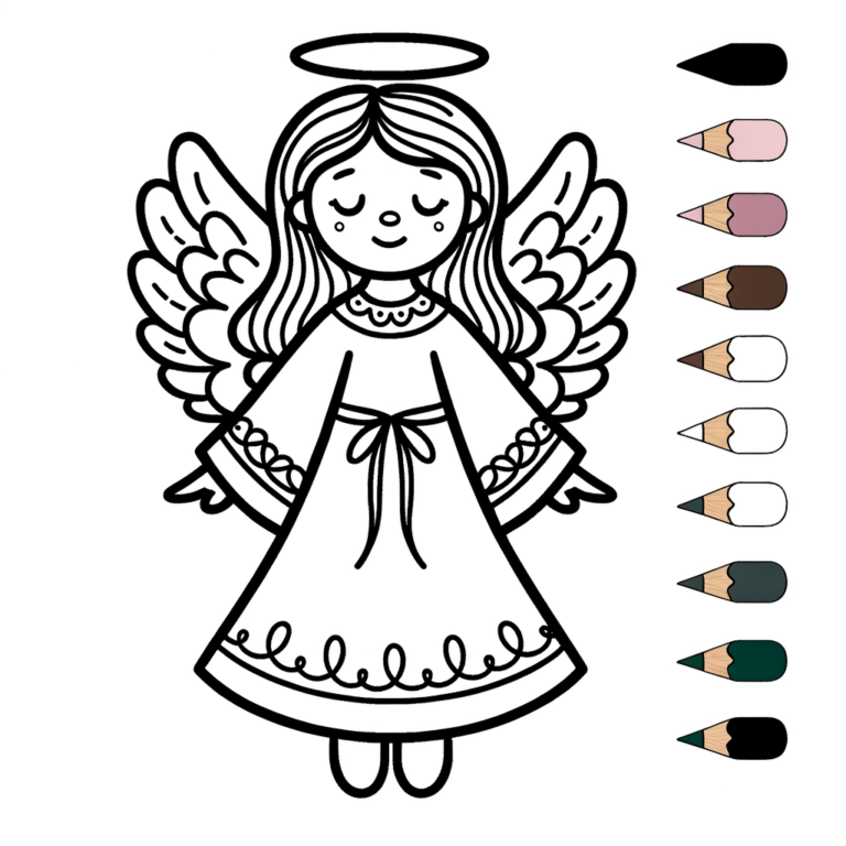  Engel PDF zum Ausdrucken - Meine-Malvorlage.de 