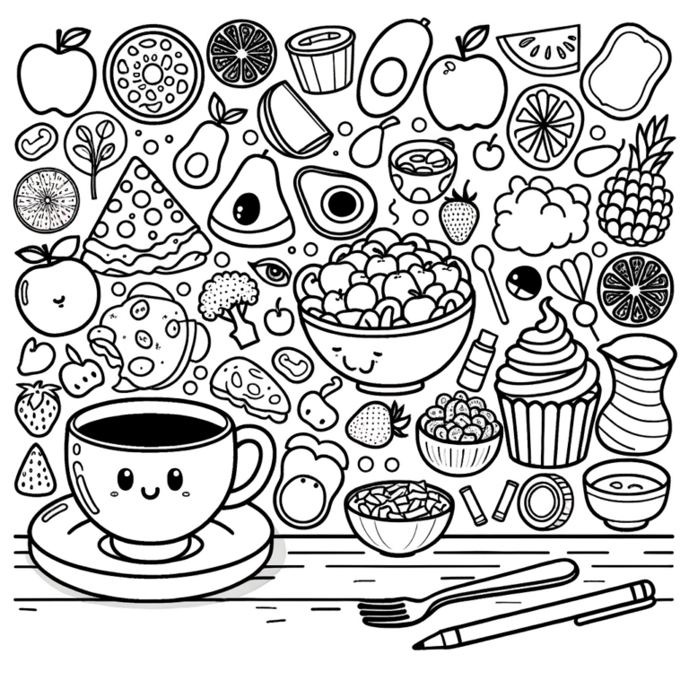  Essen Ausmalbilder zum Drucken - Meine-Malvorlage.de 