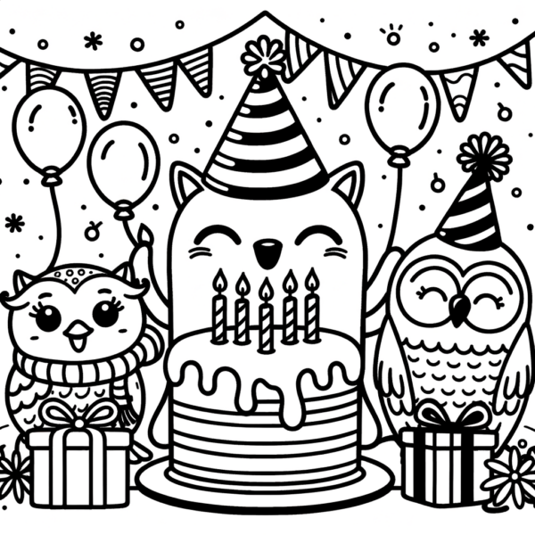  Geburtstag Ausmalbilder zum Drucken - Meine-Malvorlage.de 