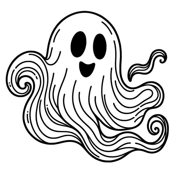  Gespenst Malvorlage kostenlos PDF - Meine-Malvorlage.de Motiv 