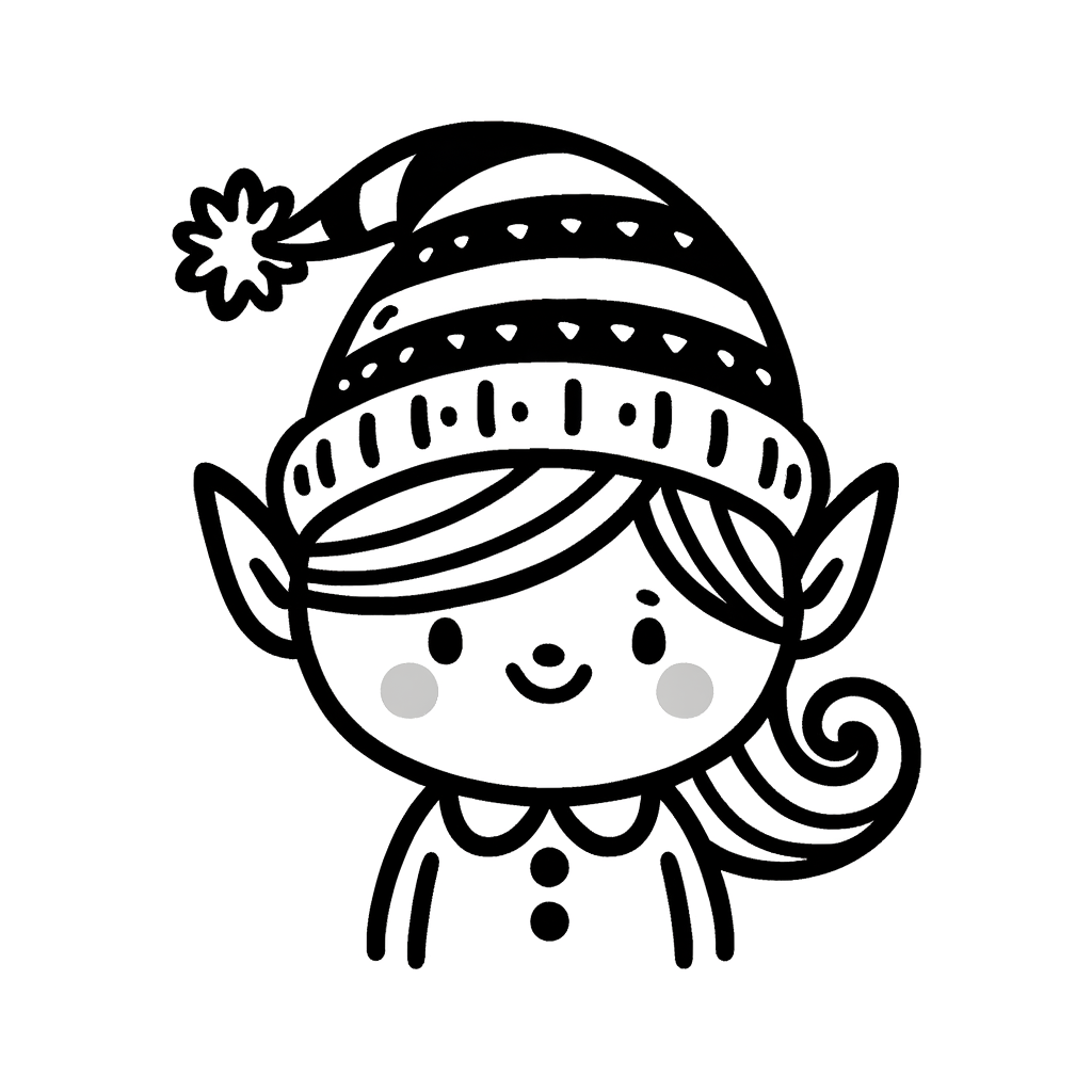 Gratis Ausmalbild Elfe PDF