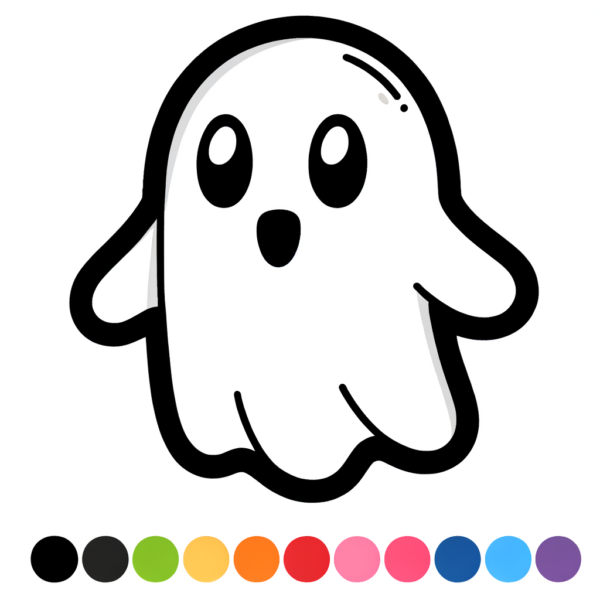  Gratis Ausmalbild Geist PDF - Meine-Malvorlage.de Bildidee 