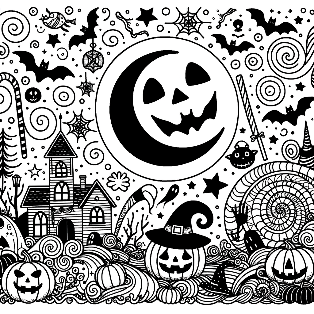 Halloween Ausmalbilder PDF downloaden