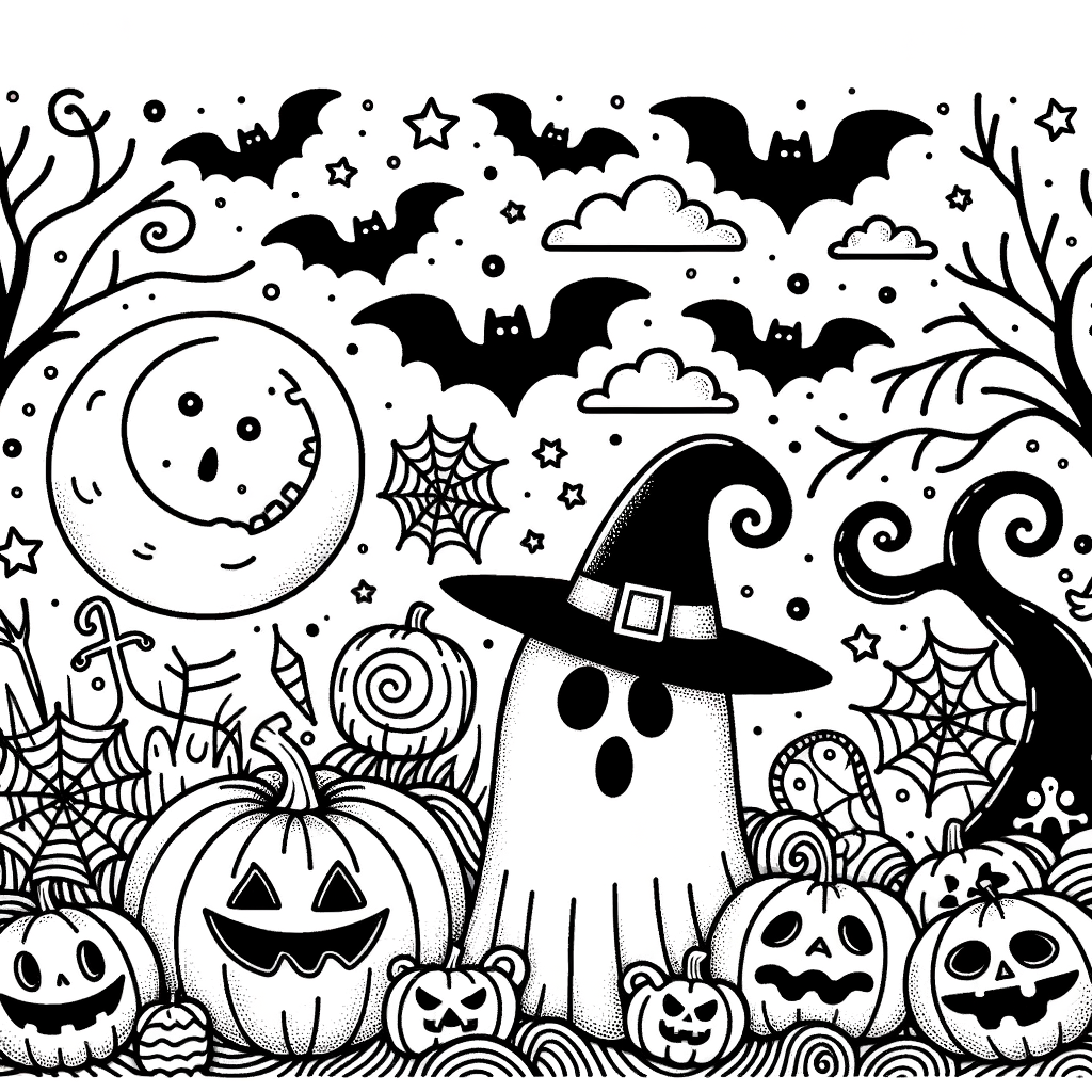 Halloween Ausmalbilder zum Drucken
