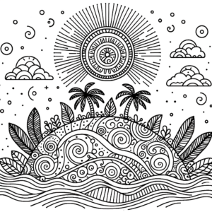 Insel Ausmalbilder: Entdecke die Freude am Malen – Kostenlos!