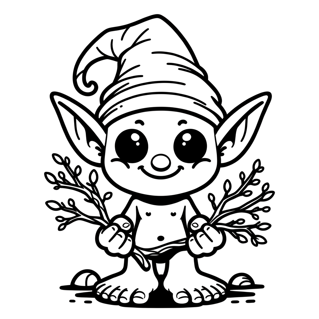 Kobold Malvorlage zum Ausdrucken