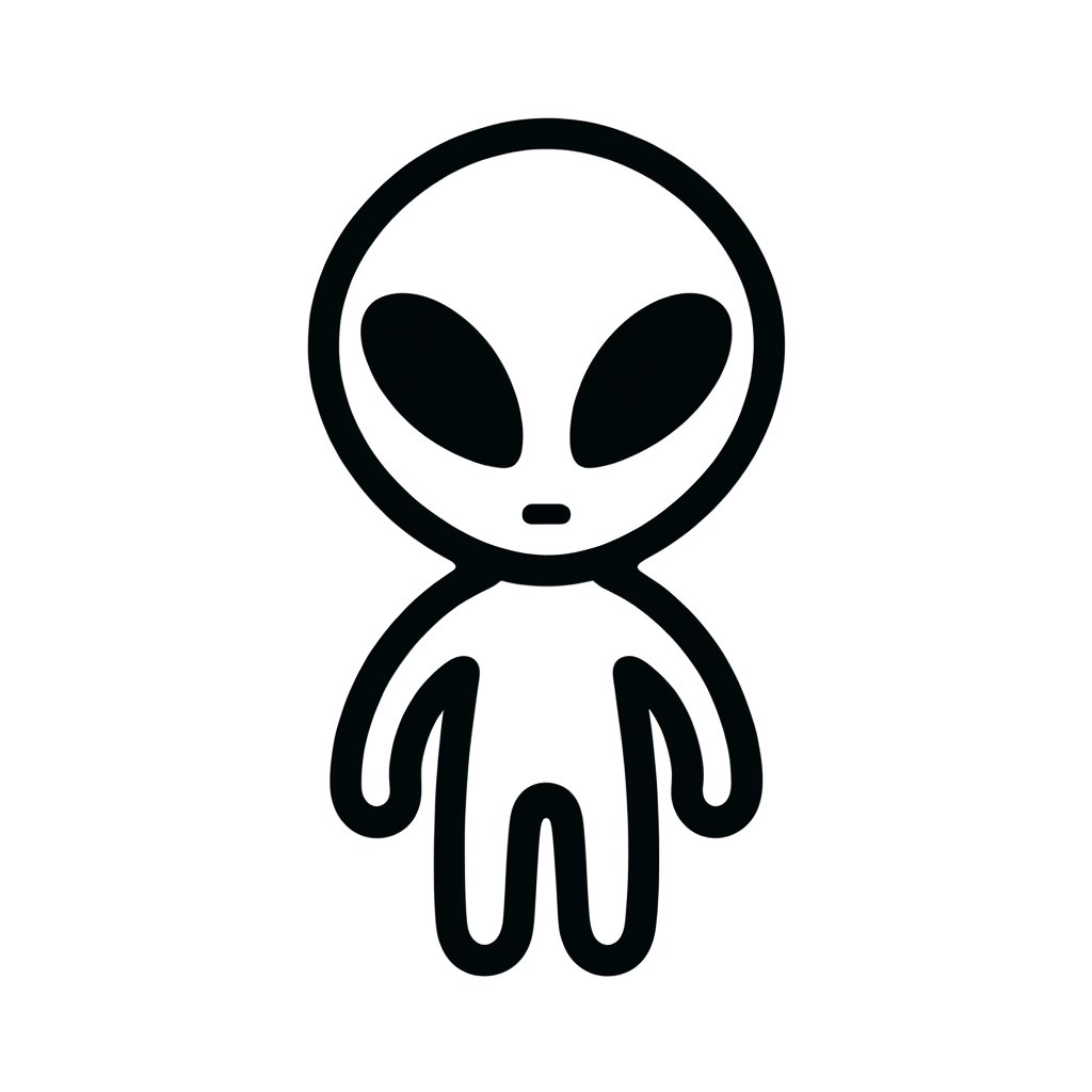Kostenlose Alien Druckvorlage PDF