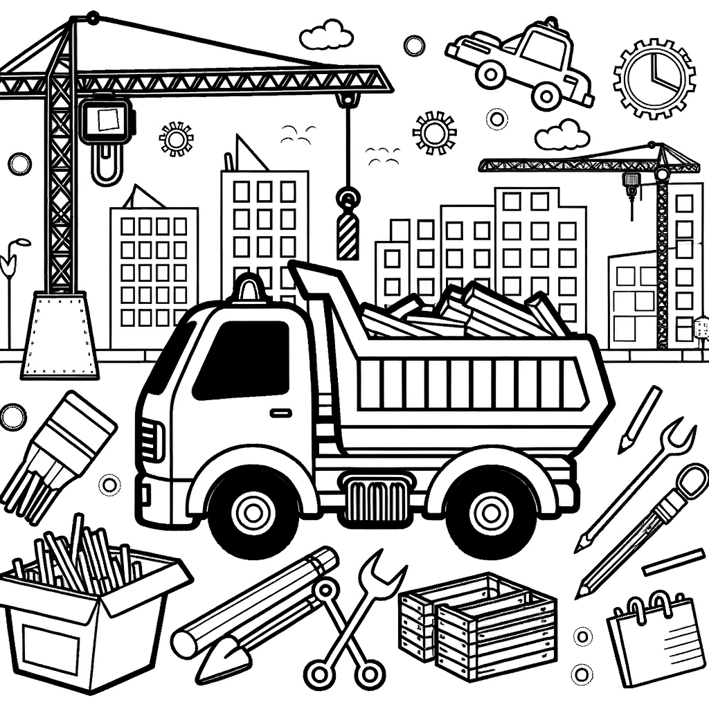 Kostenlose Baustelle Druckvorlage PDF