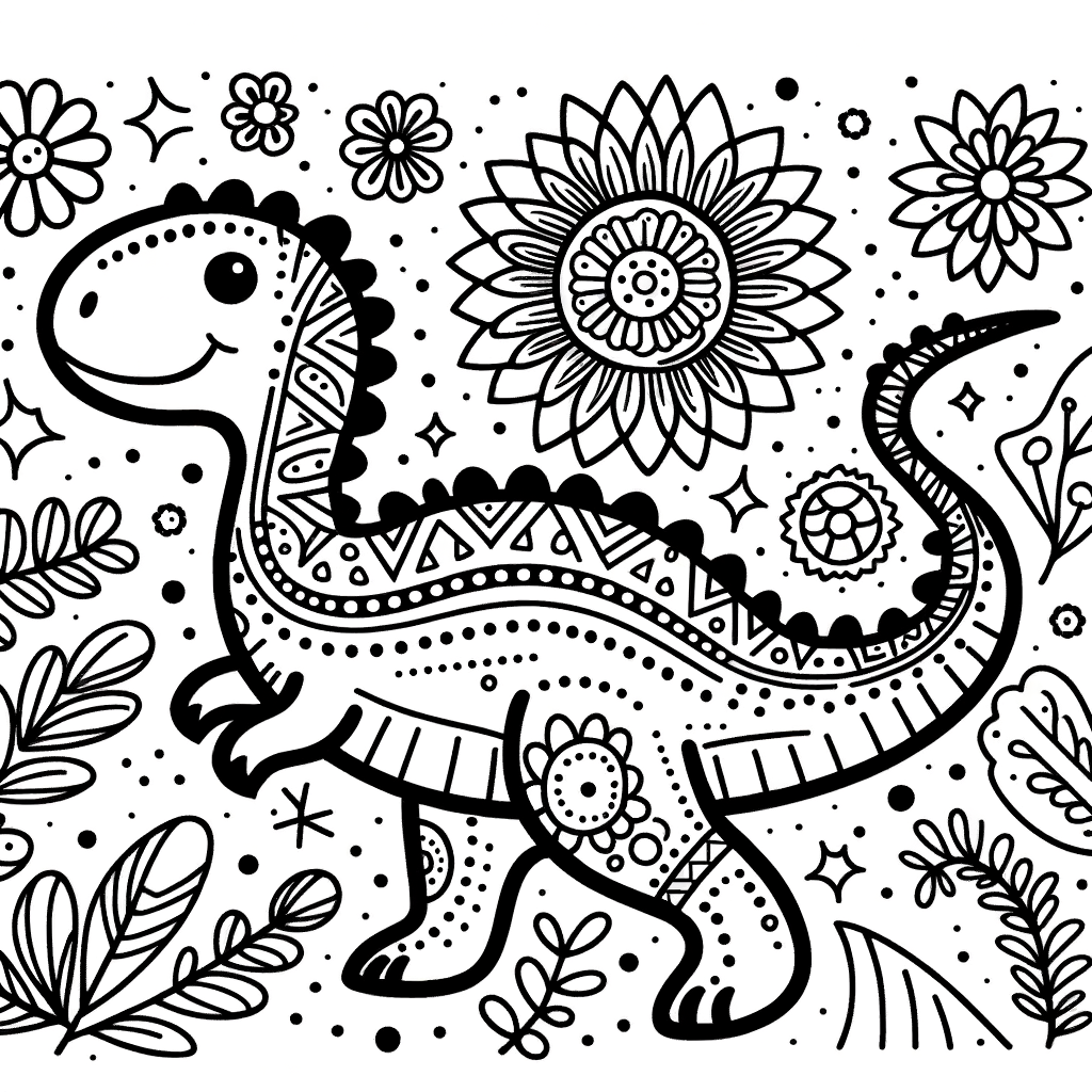 Kostenlose Dinosaurier Malvorlagen PDF