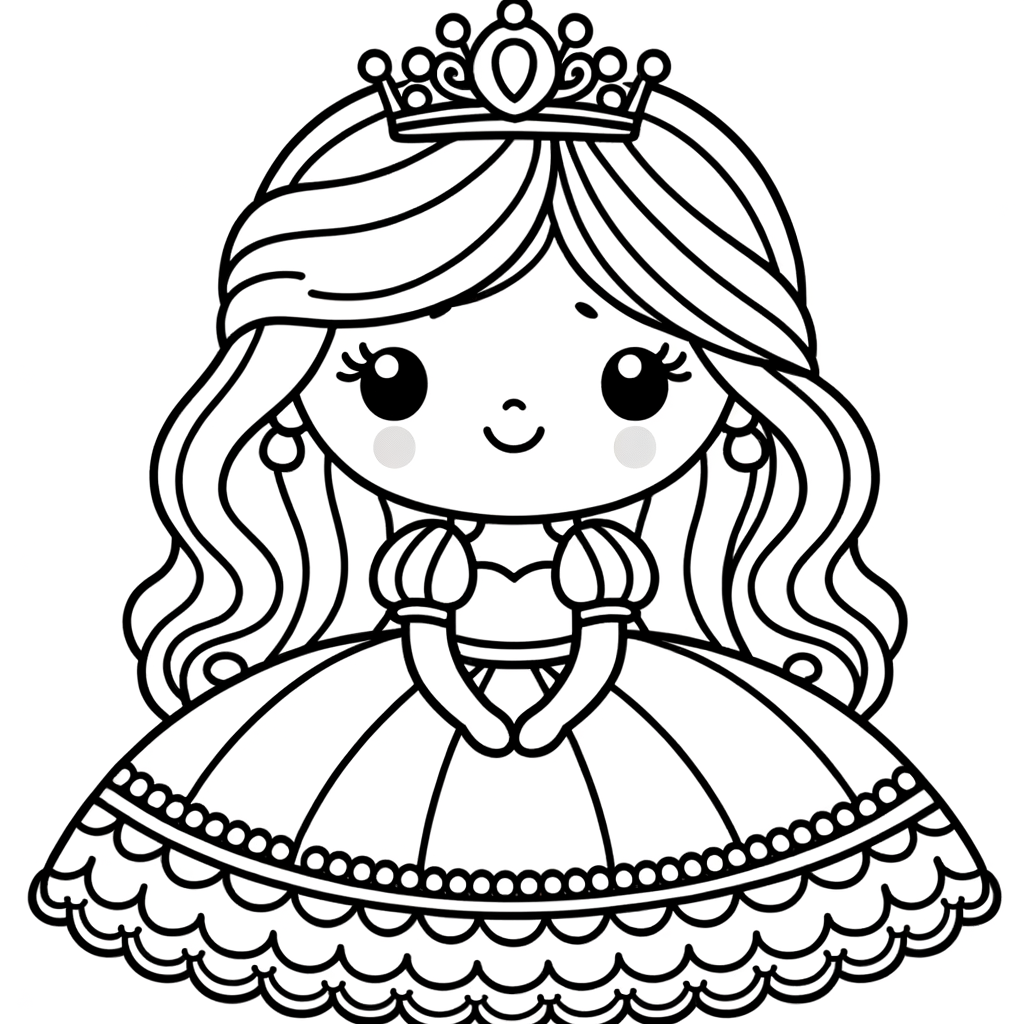 Kostenlose Druckvorlage Prinzessin kostenlose PDF zum ausdrucken