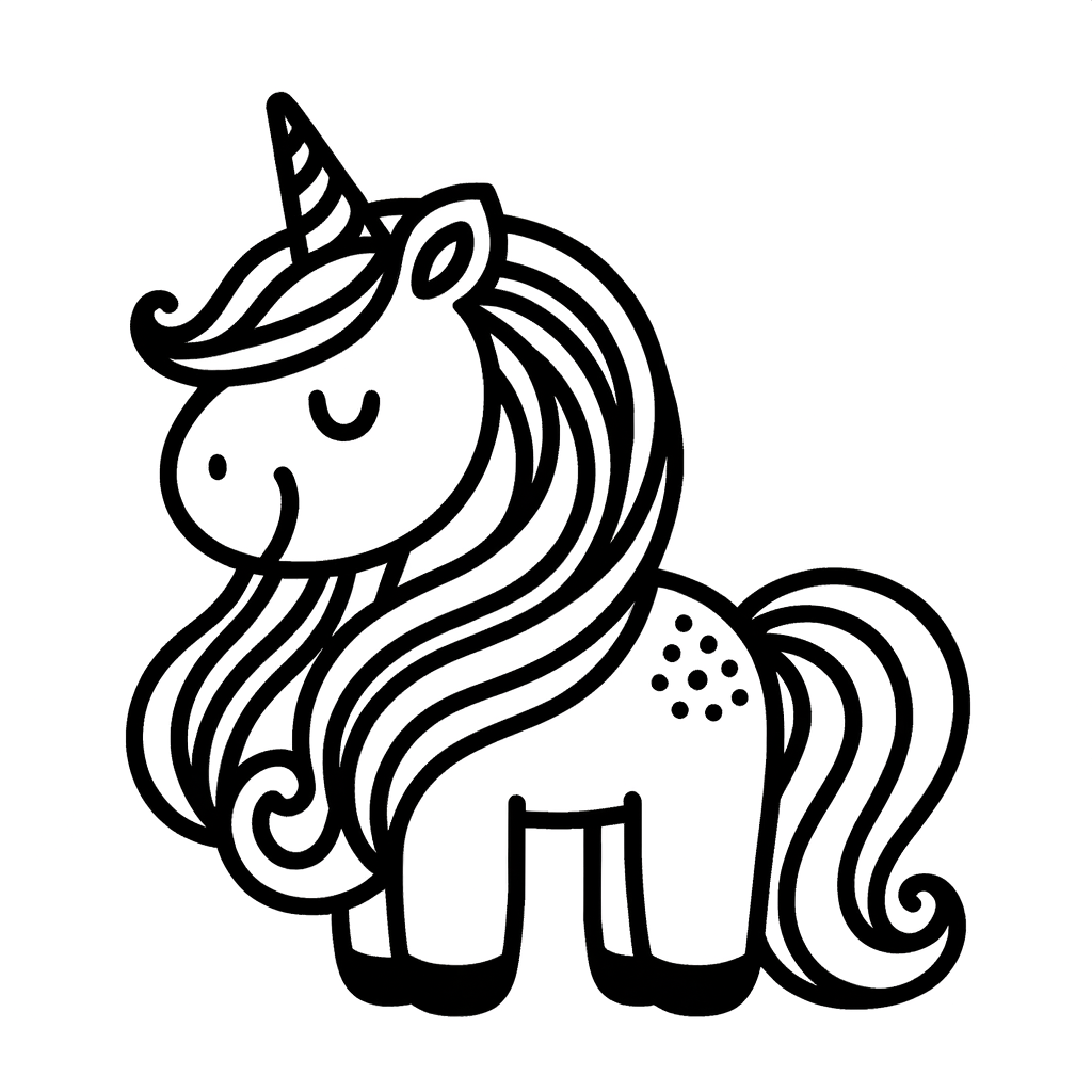 Kostenlose Einhorn PDF Vorlage