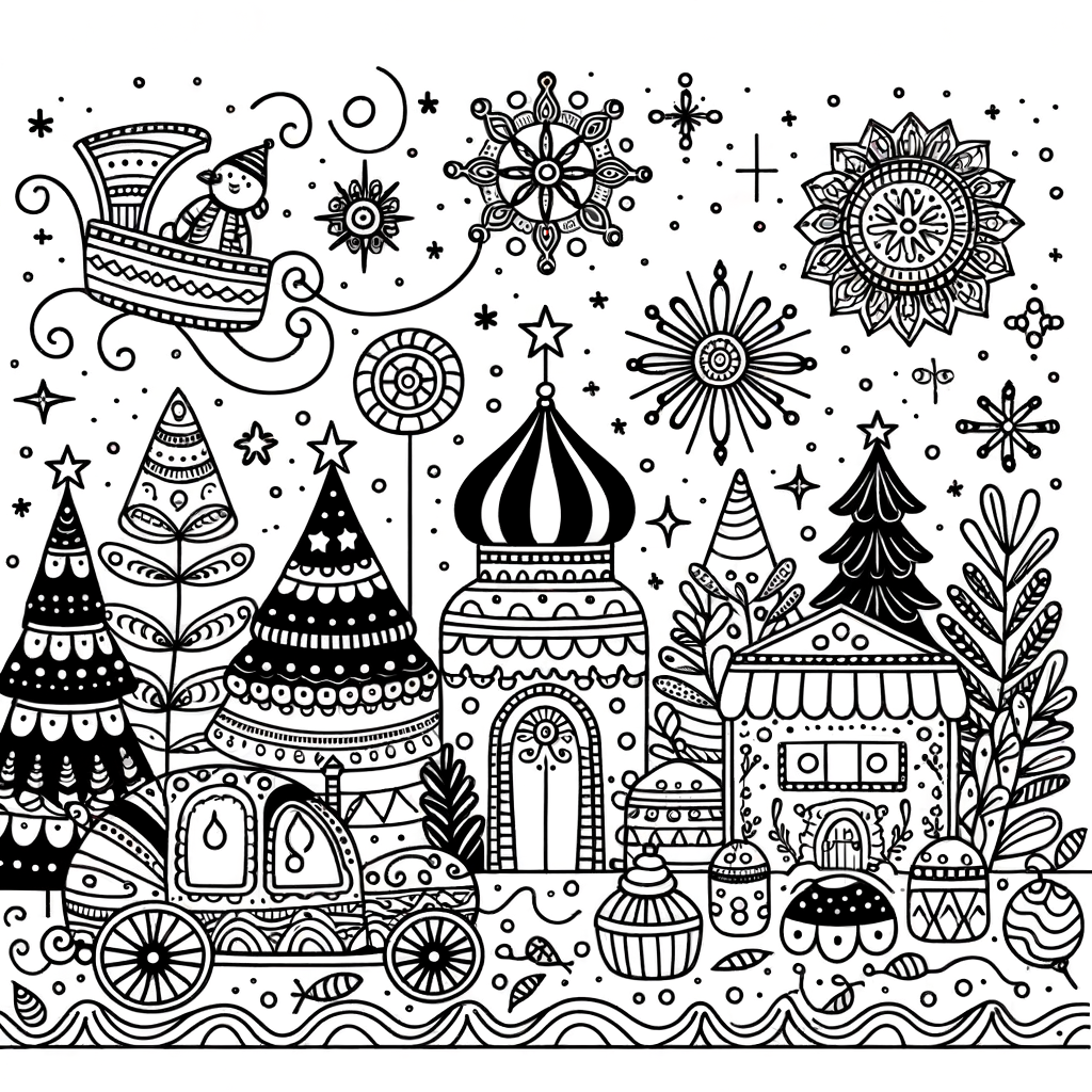 Kostenlose Feste Ausmalbilder PDF