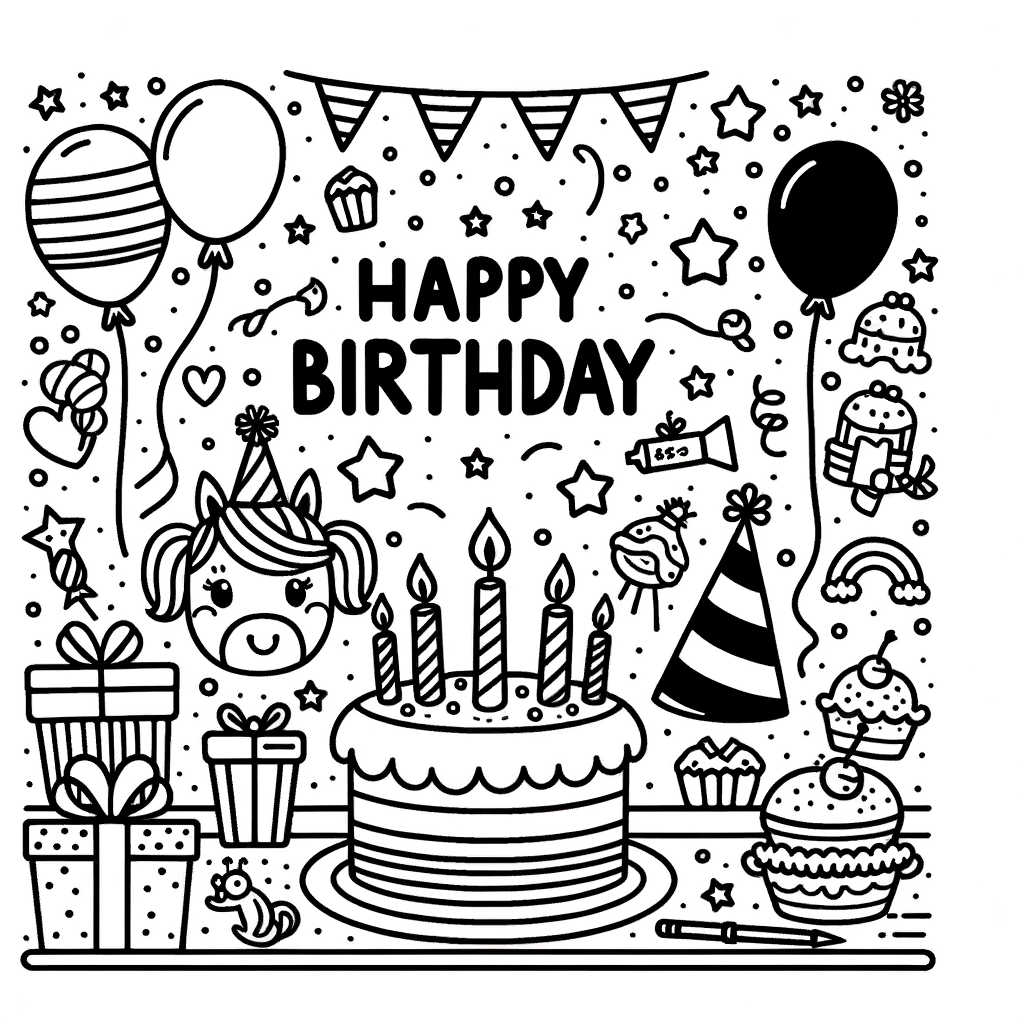 Kostenlose Geburtstag PDF Vorlage