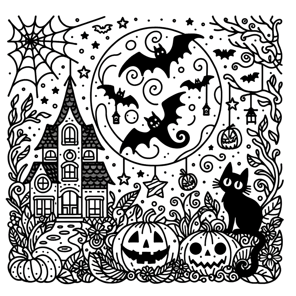 Kostenlose Halloween Malvorlagen PDF