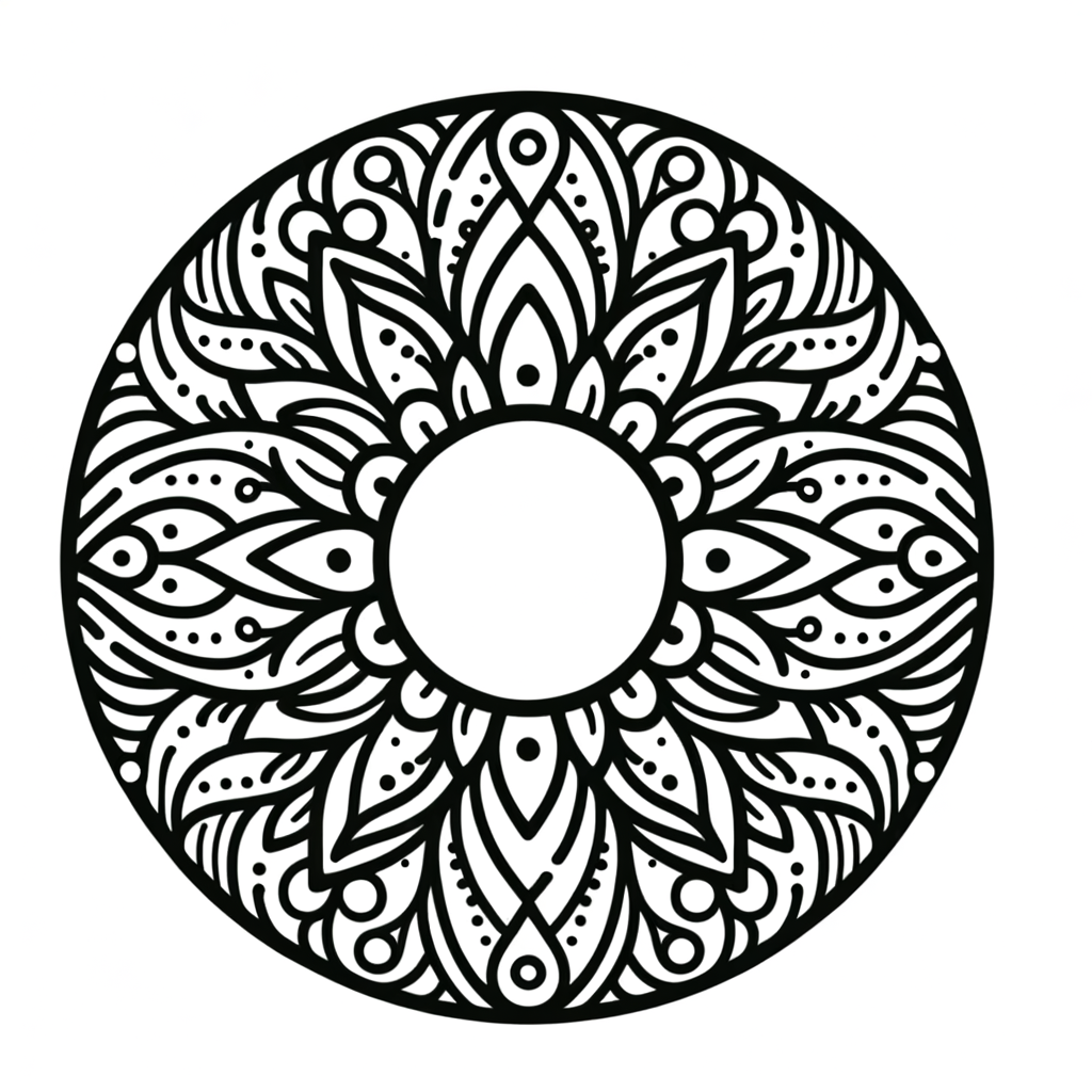 Kostenlose Kreis Ausmalbild PDF