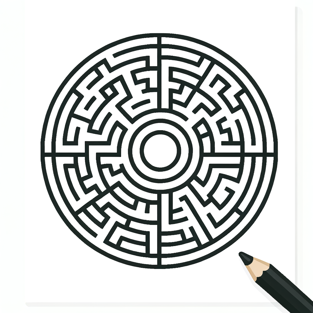 Kostenlose Labyrinth Ausmalbilder PDF