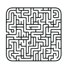 Kostenlose Labyrinth PDF Vorlage - Meine-Malvorlage.de