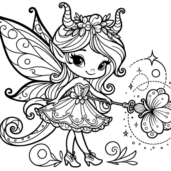  Kostenlose Märchenfigur Ausmalbilder PDF - Meine-Malvorlage.de Illustration 