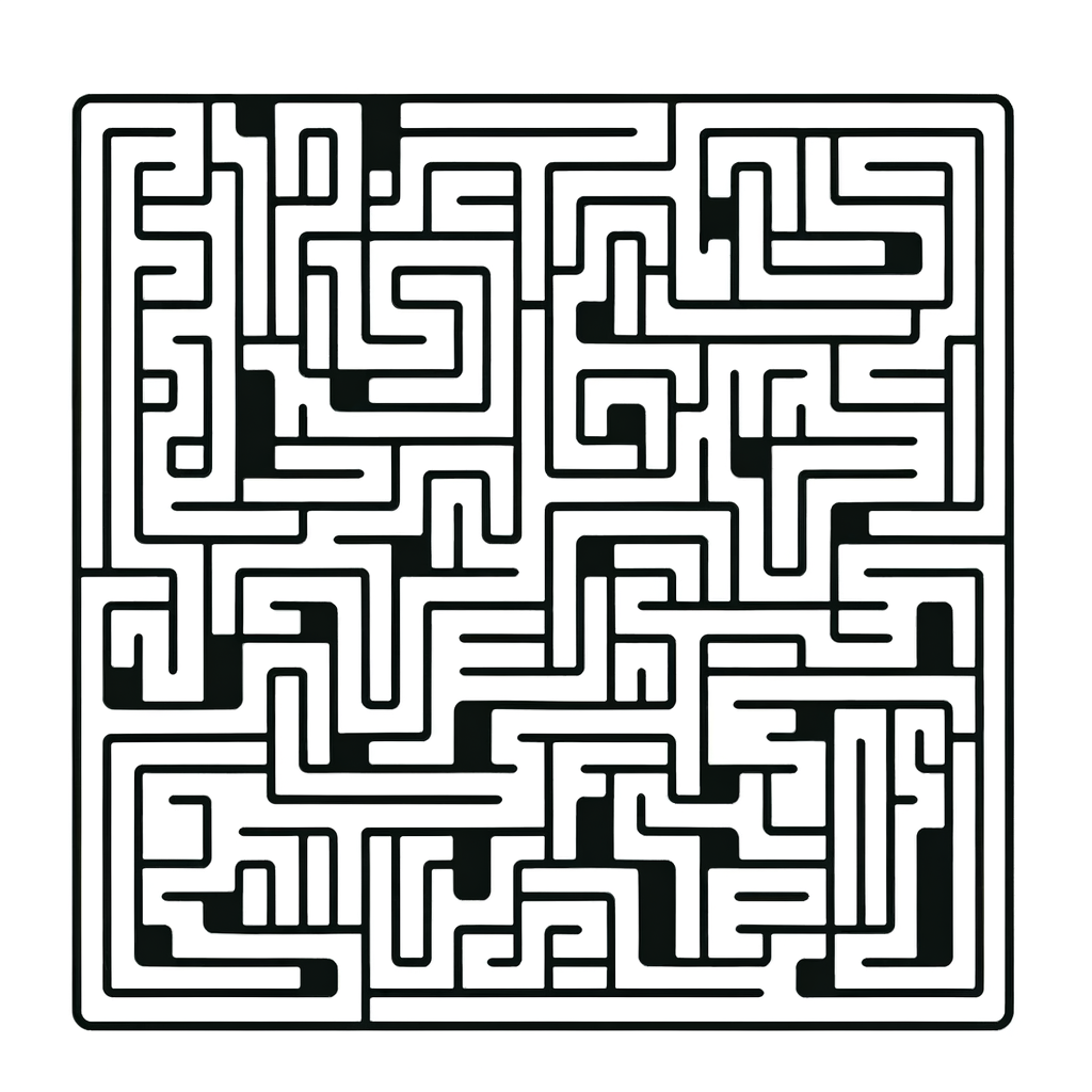 Kostenlose Malvorlage Labyrinth PDF