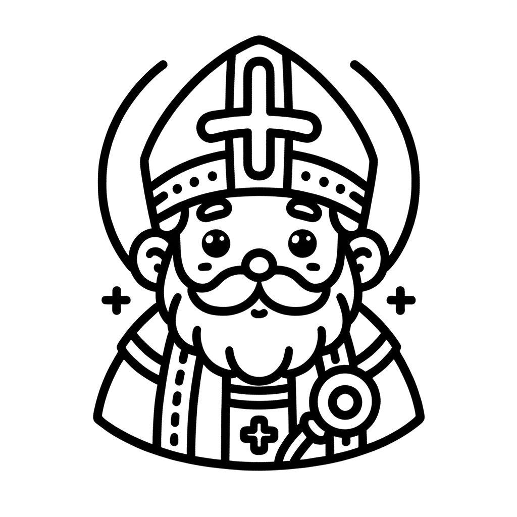 Kostenlose Malvorlage Nikolaus PDF