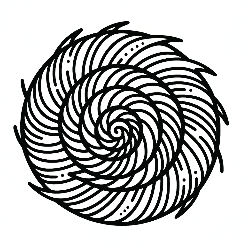 Kostenlose Malvorlage Spirale PDF