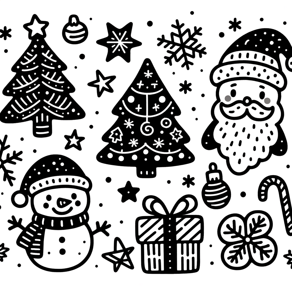 Kostenlose Malvorlage Weihnachten PDF