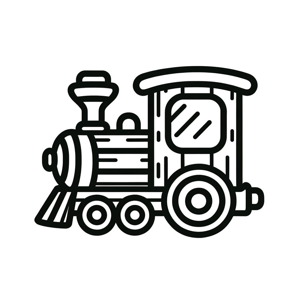 Kostenlose Malvorlage Zug PDF