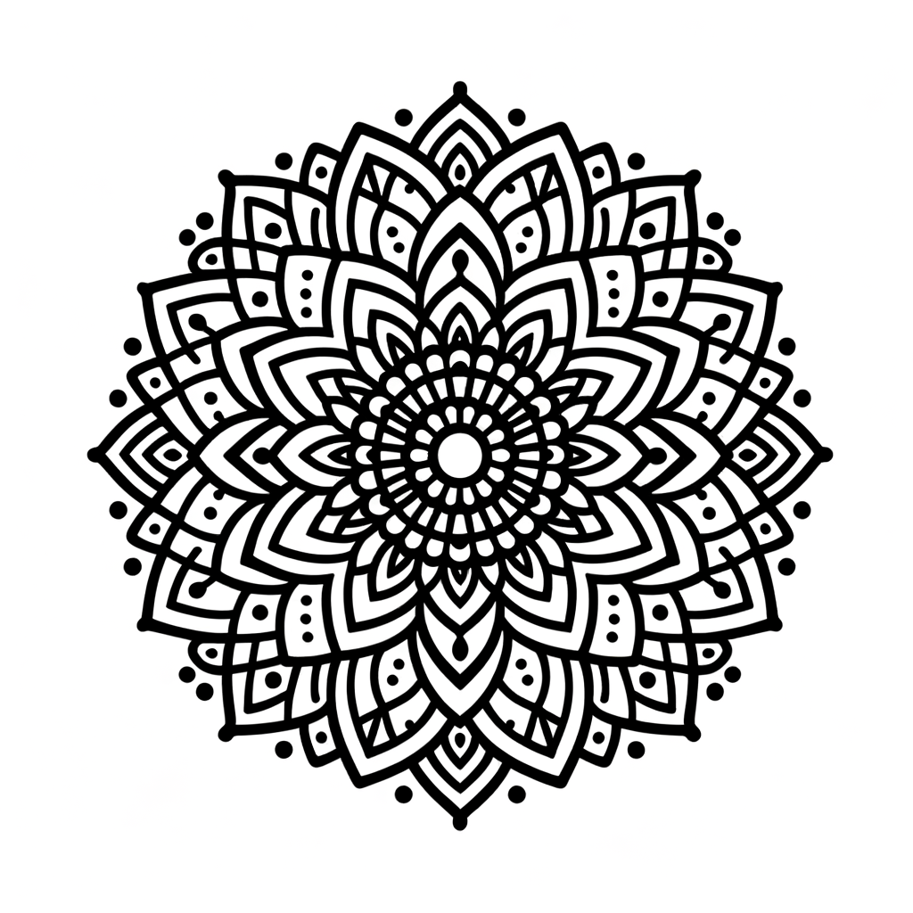Kostenlose Mandala Druckvorlage PDF