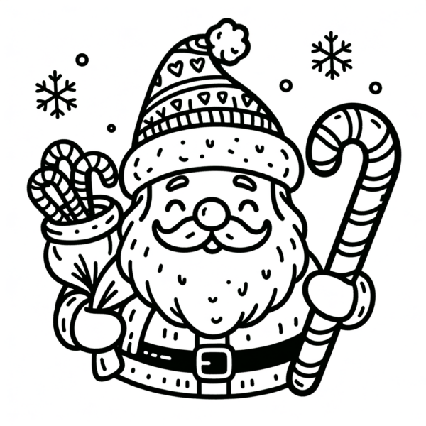  Foto zu Kostenlose Nikolaus Ausmalbild PDF - Meine-Malvorlage.de 