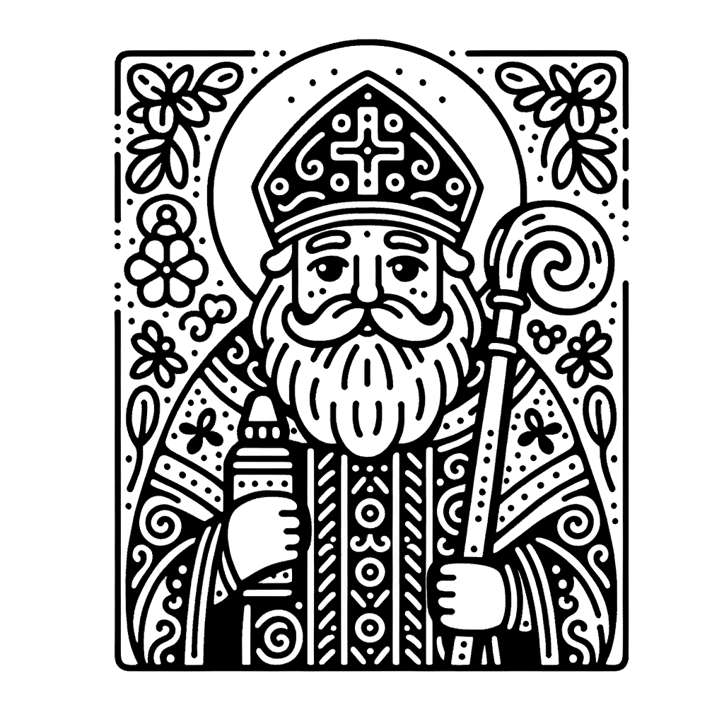 Kostenlose PDF Nikolaus Malbild