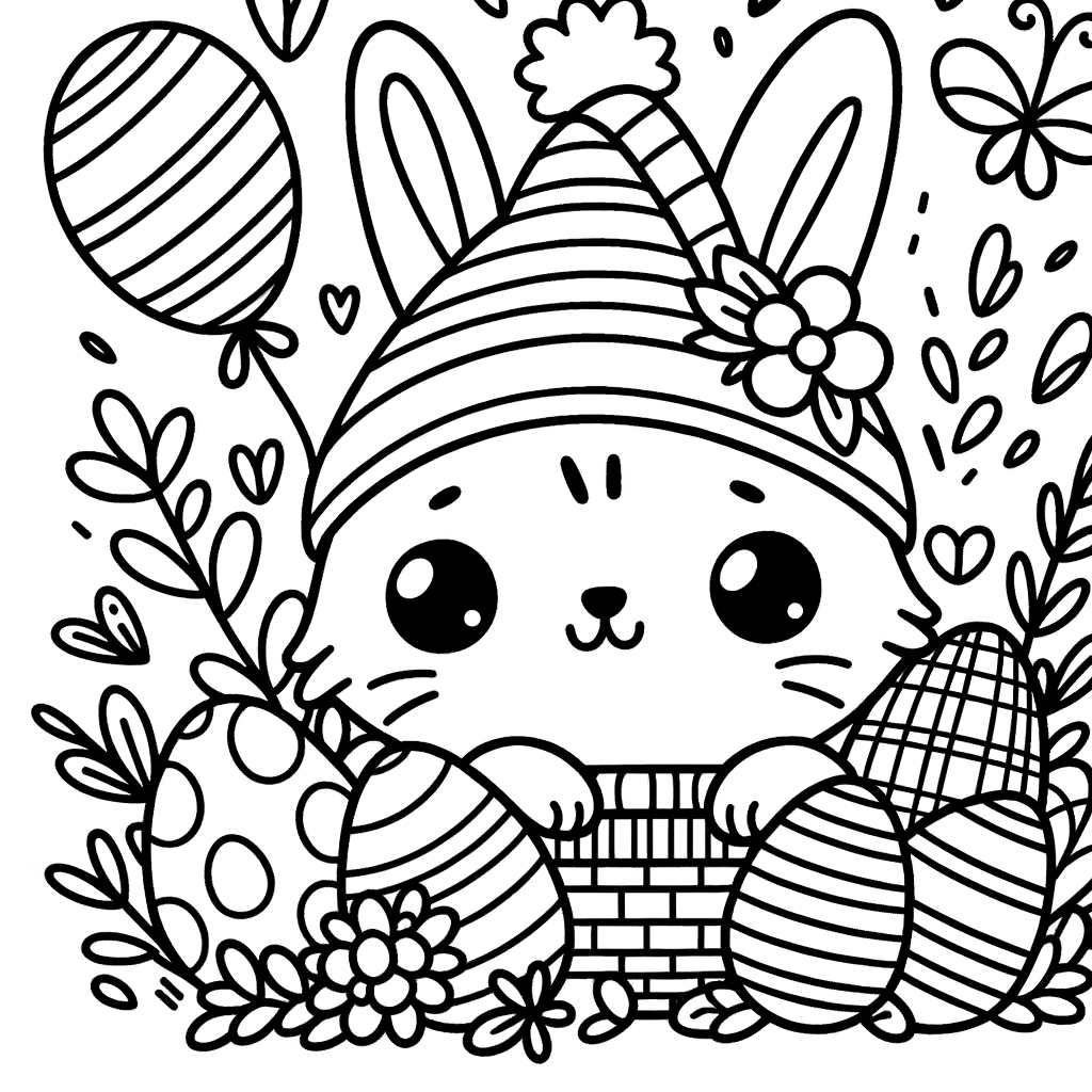 Kostenlose PDF Ostern Malbild