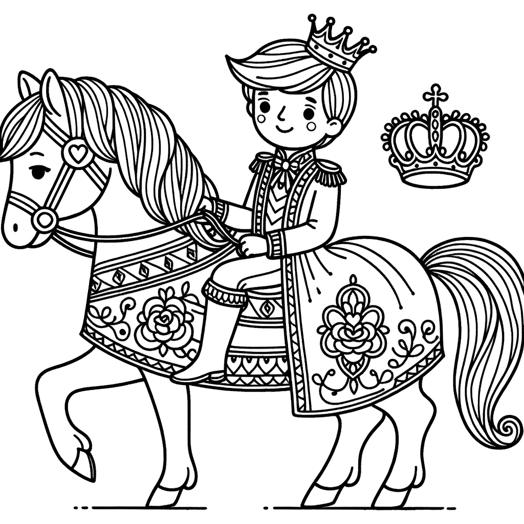Kostenlose PDF Prinz Malbild