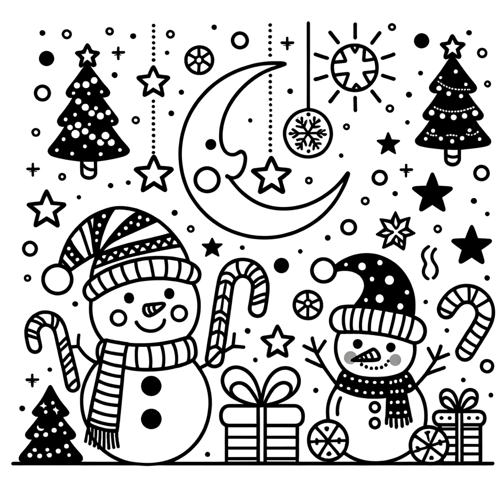 Kostenlose PDF Weihnachten Malbild