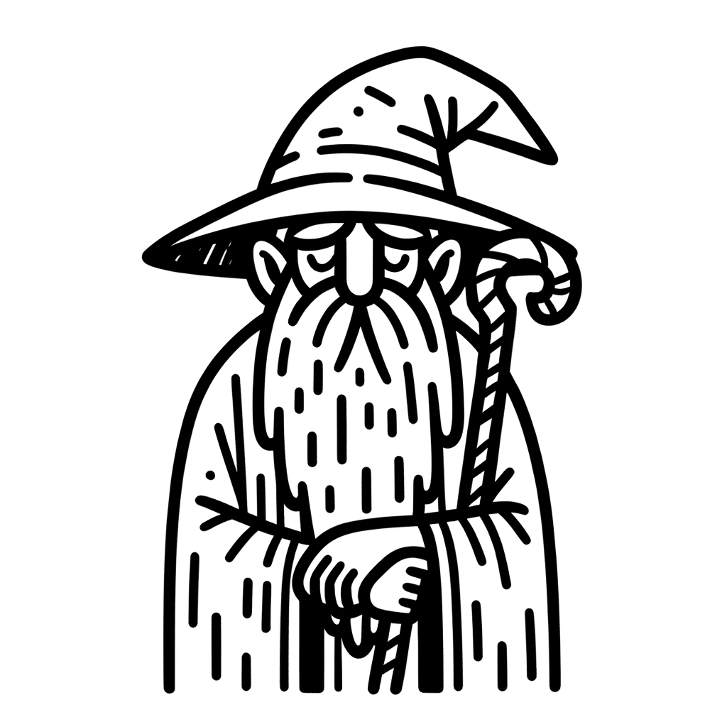Kostenlose PDF Zauberer Malbild