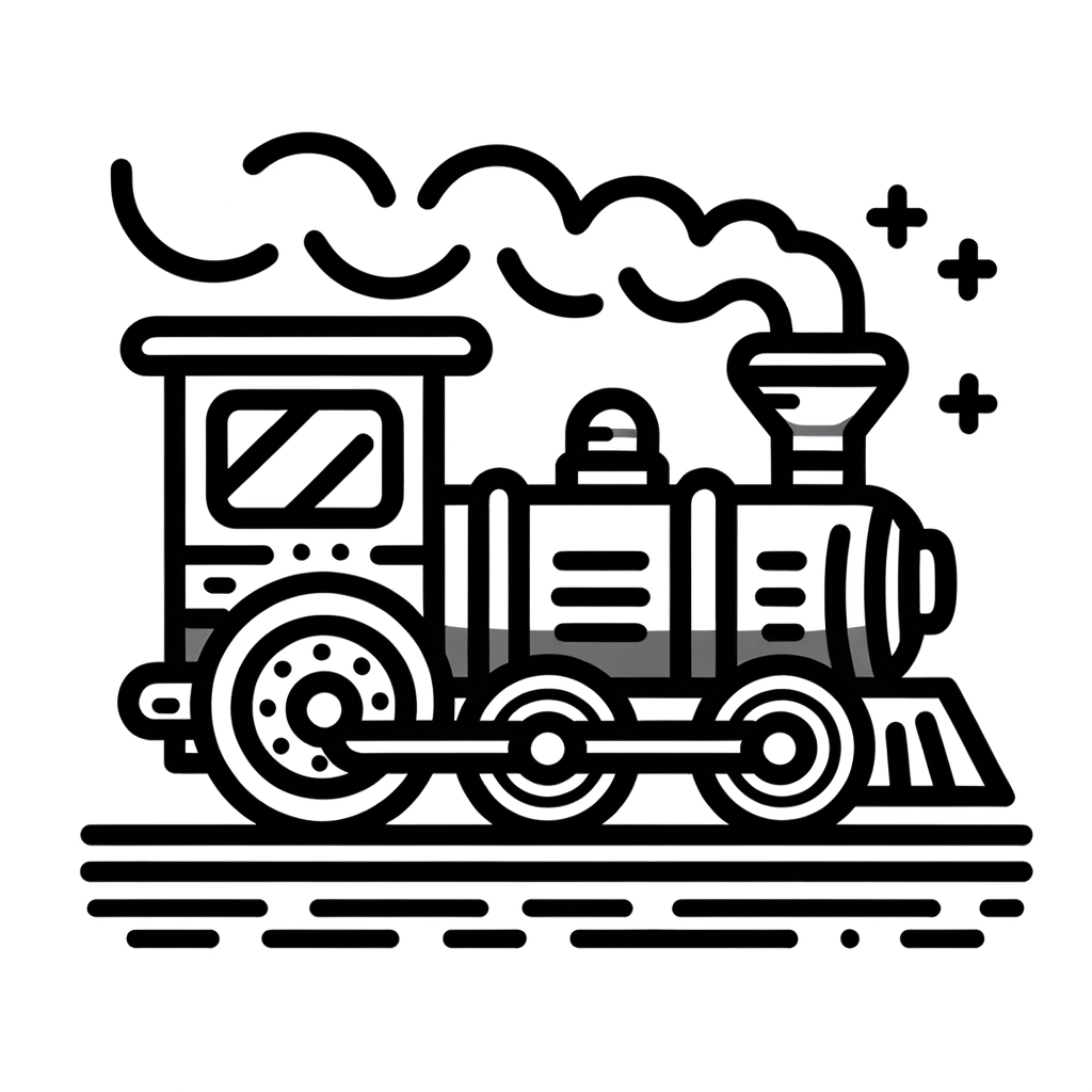 Kostenlose PDF Zug Malbild