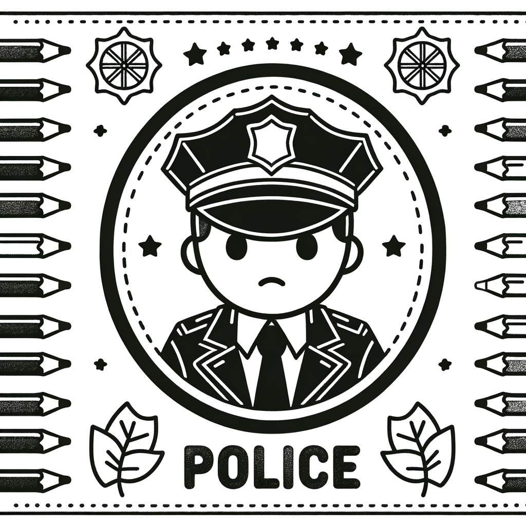 Kostenlose Polizei Malvorlagen PDF