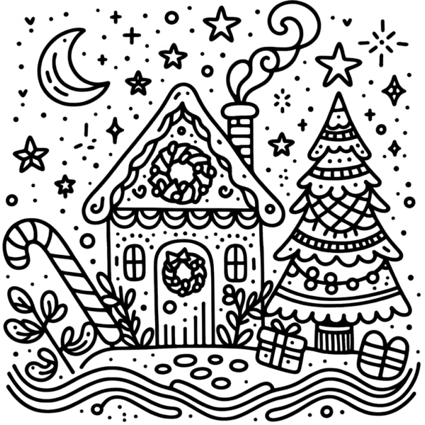 Kostenlose Weihnachten Druckvorlage PDF - Meine-Malvorlage.de