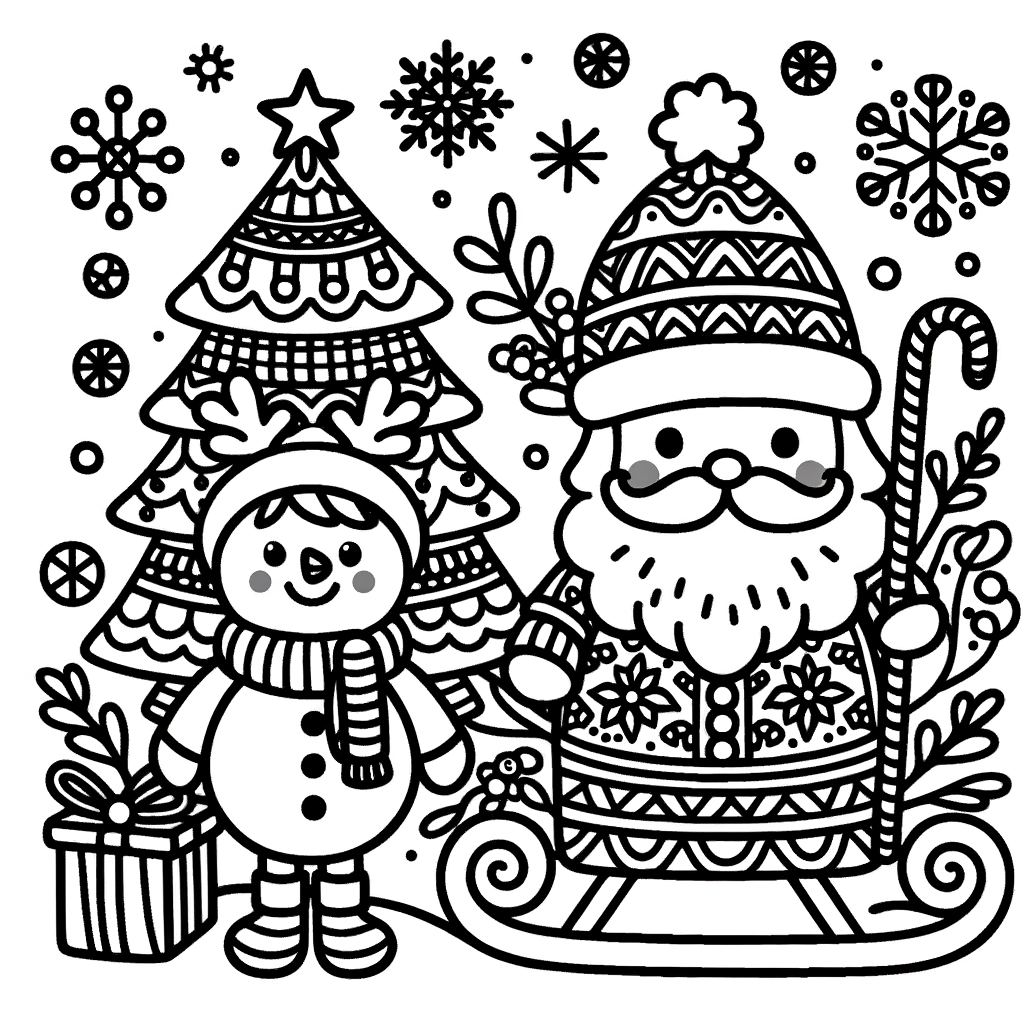 Kostenlose Weihnachten Malvorlagen PDF