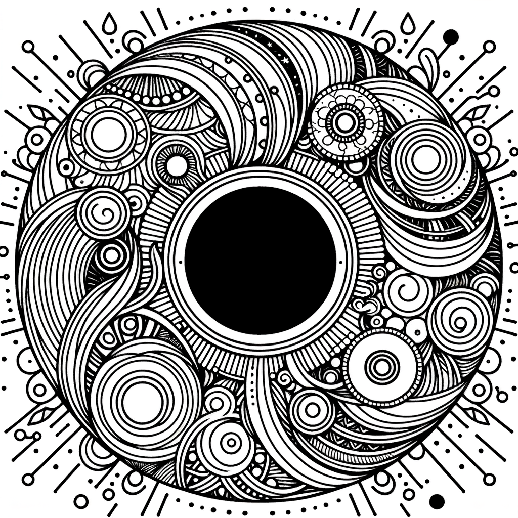 Kreis Ausmalbild zum PDF Download