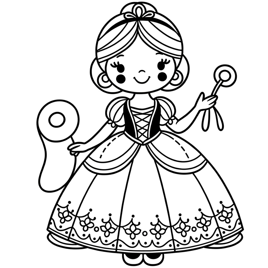 Märchenfigur Ausmalbild PDF zum Drucken